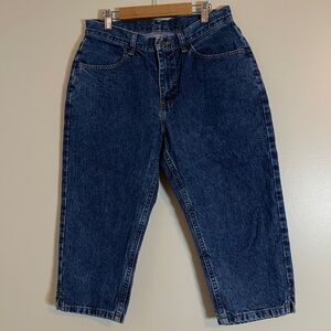 Riders Capri Jeans Womens 8P Blue Dark Wash 90s Y2K Vintage Revival Normcore